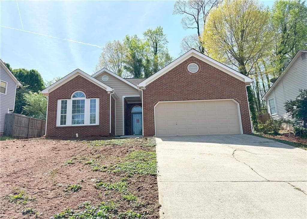 3 bedroom, 2 bathroom single family residence sold at 2910 Treehouse Lane, Lawrenceville, GA 30044