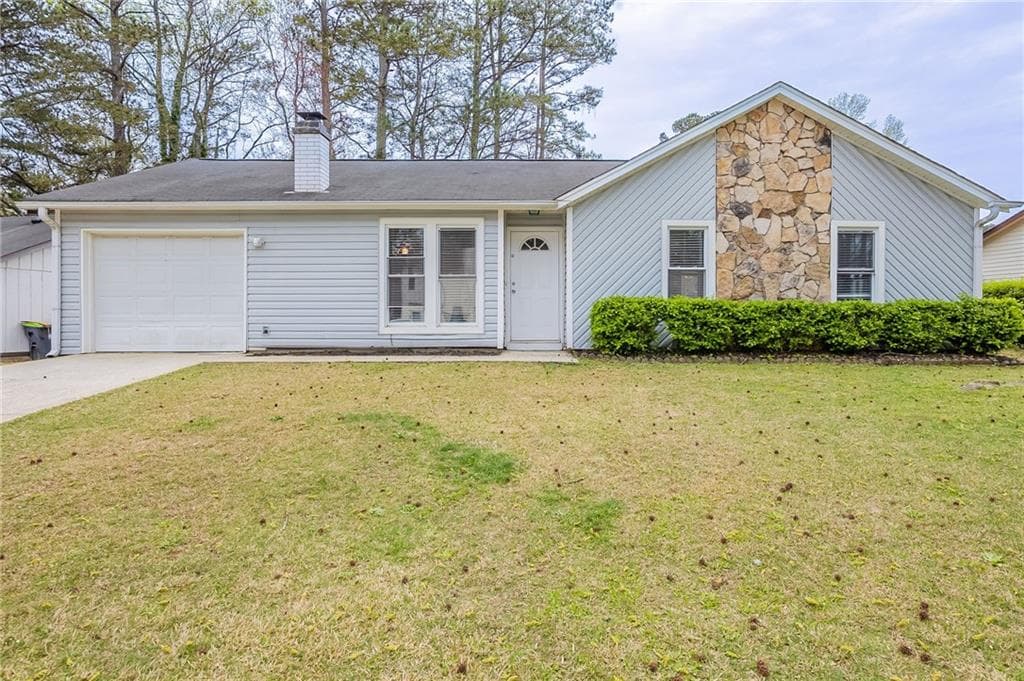 3 bedroom, 2 bathroom single family residence sold at 6939 Hickory Log Road, Austell, GA 30168