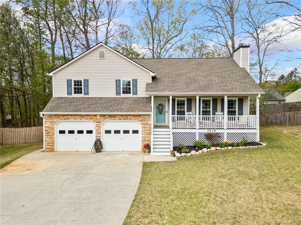 3 bedroom, 3 bathroom single family residence sold at 3638 Clubside Walk, Kennesaw, GA 30144