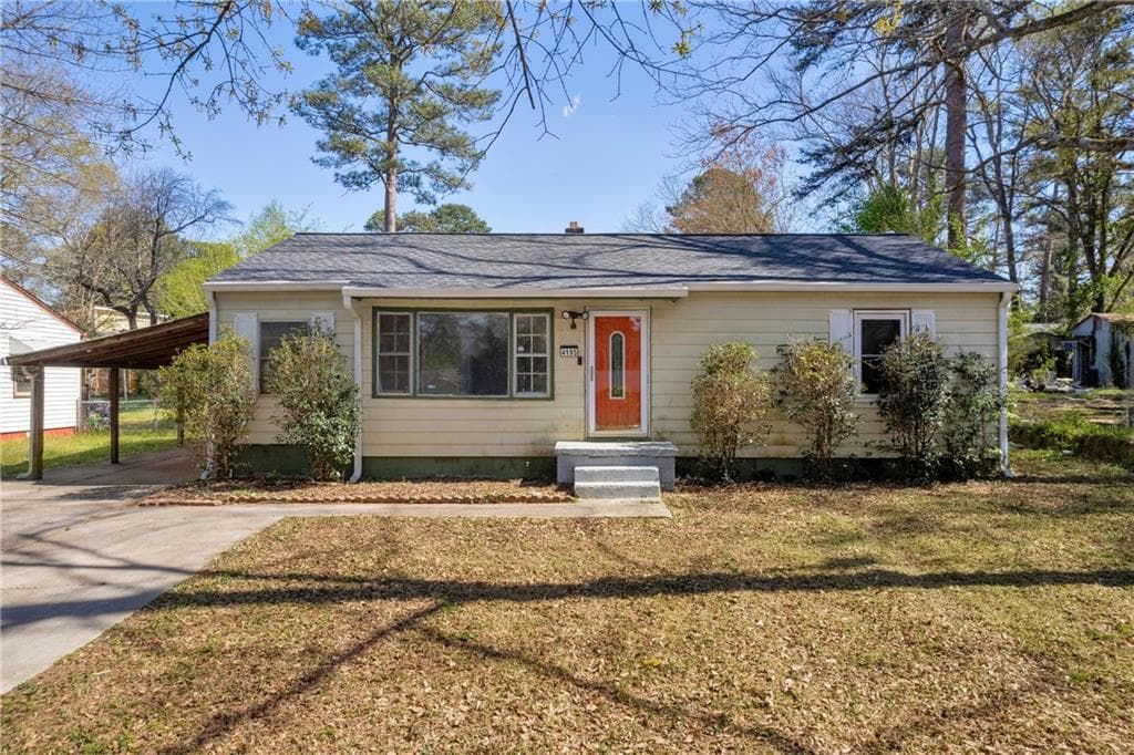 2 bedroom, 1 bathroom single family residence sold at 4195 Hanes Drive, Decatur, GA 30035