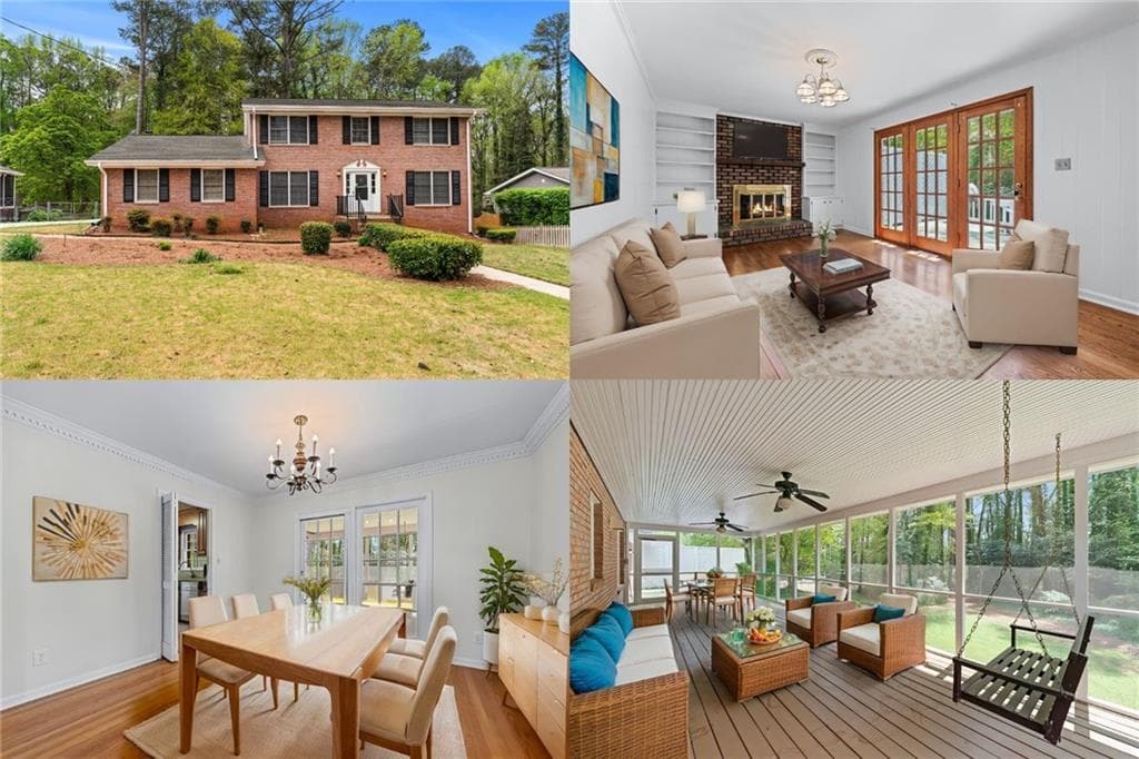 4 bedroom, 3 bathroom single family residence sold at 2350 Powers Ferry Drive, Marietta, GA 30067
