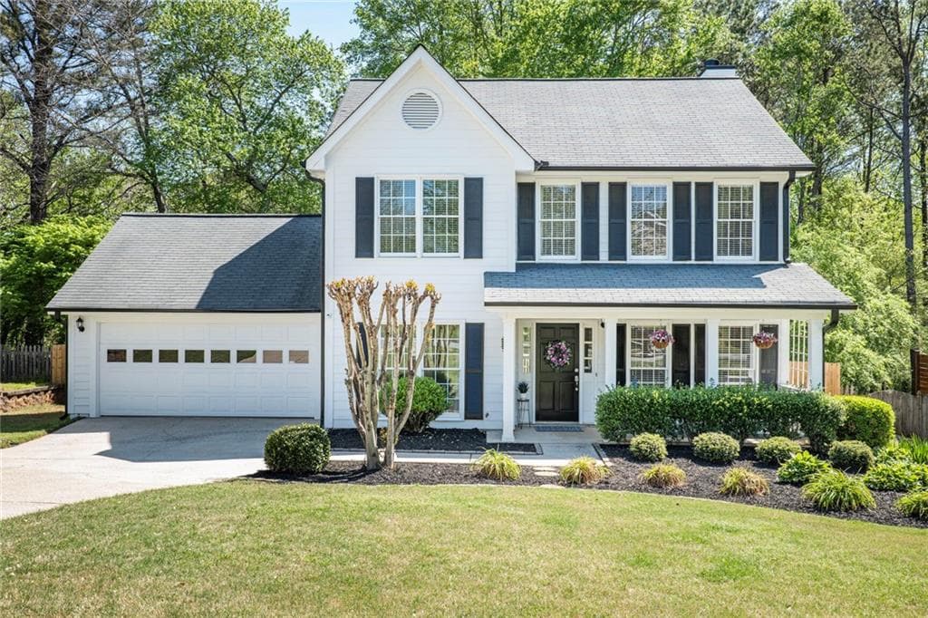 3 bedroom, 3 bathroom single family residence sold at 12495 Concord Hall Drive, Alpharetta, GA 30005