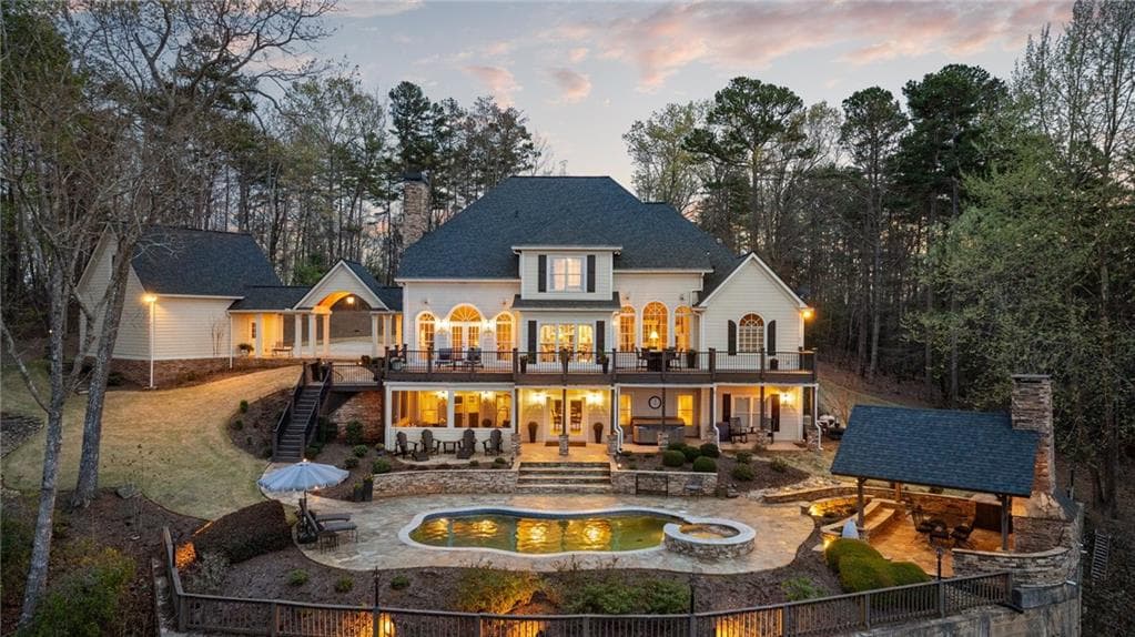 6 bedroom, 6 bathroom single family residence sold at 377 Winfield Bluff, Dawsonville, GA 30534