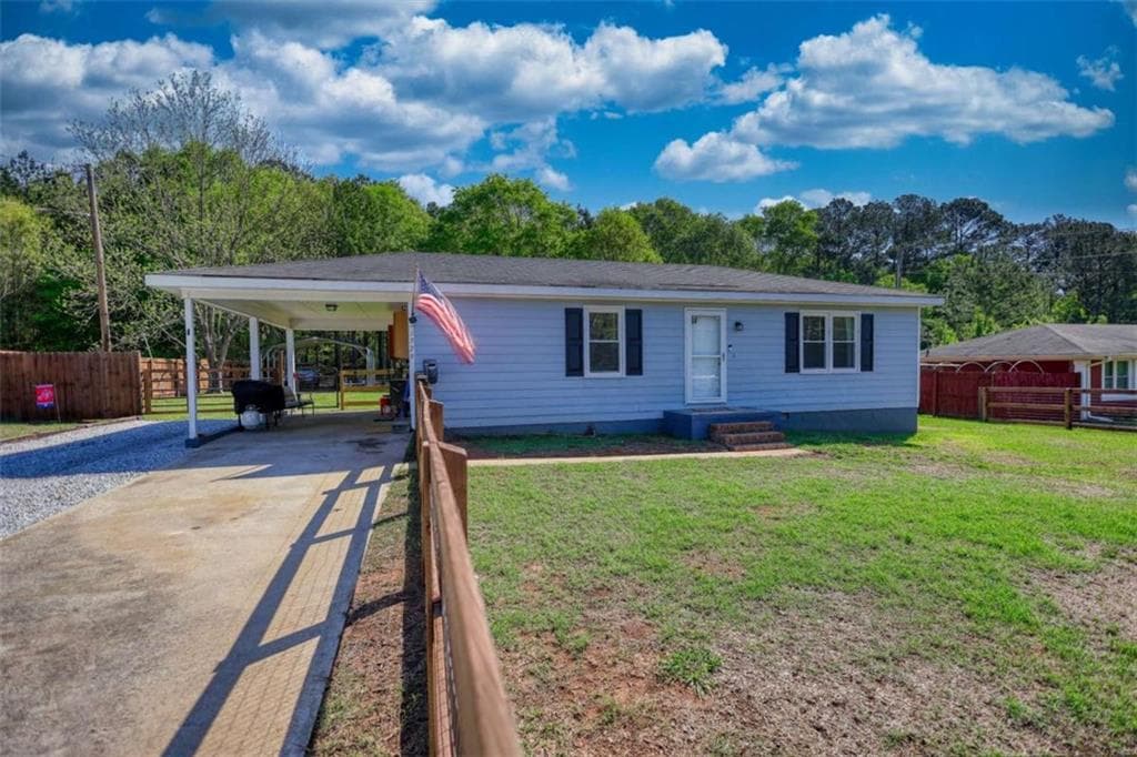 2 bedroom, 1 bathroom single family residence sold at 1329 Fairview Drive, Monroe, GA 30656