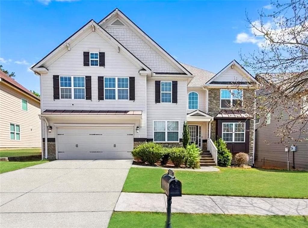 5 bedroom, 5 bathroom, 4,704 sq ft single family residence sold at 1318 Avington Glen Drive, Lawrenceville, GA 30045