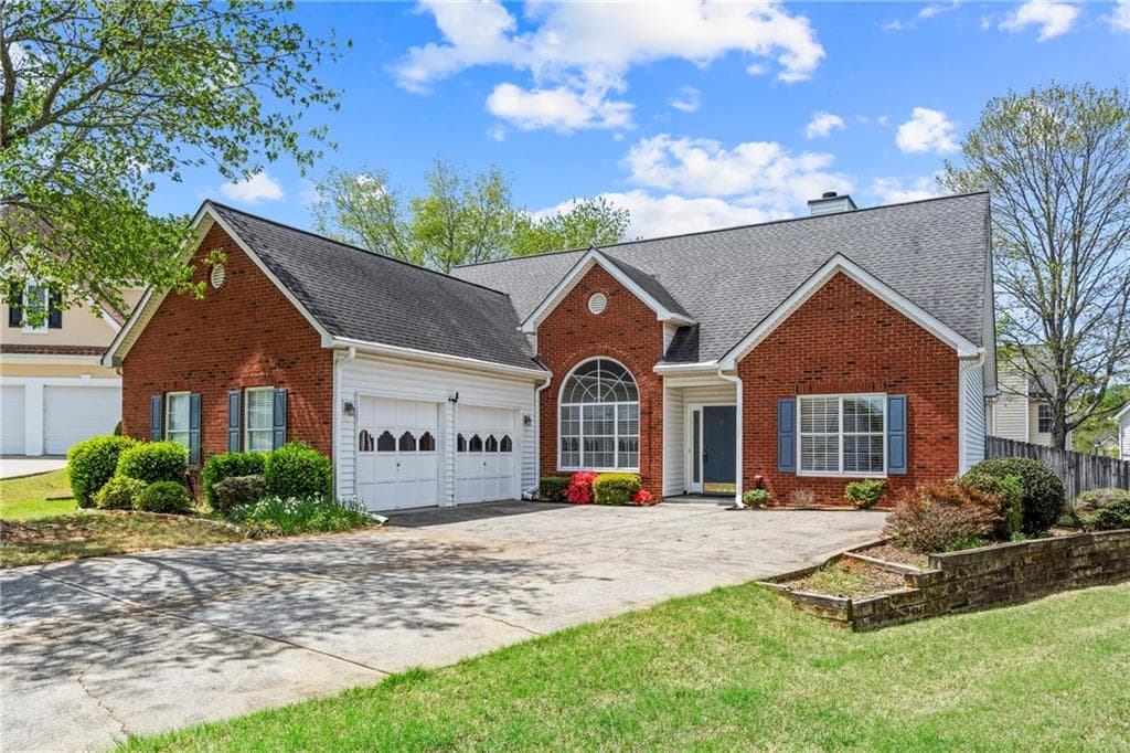 3 bedroom, 2 bathroom single family residence sold at 1284 Charter Club Court, Lawrenceville, GA 30043
