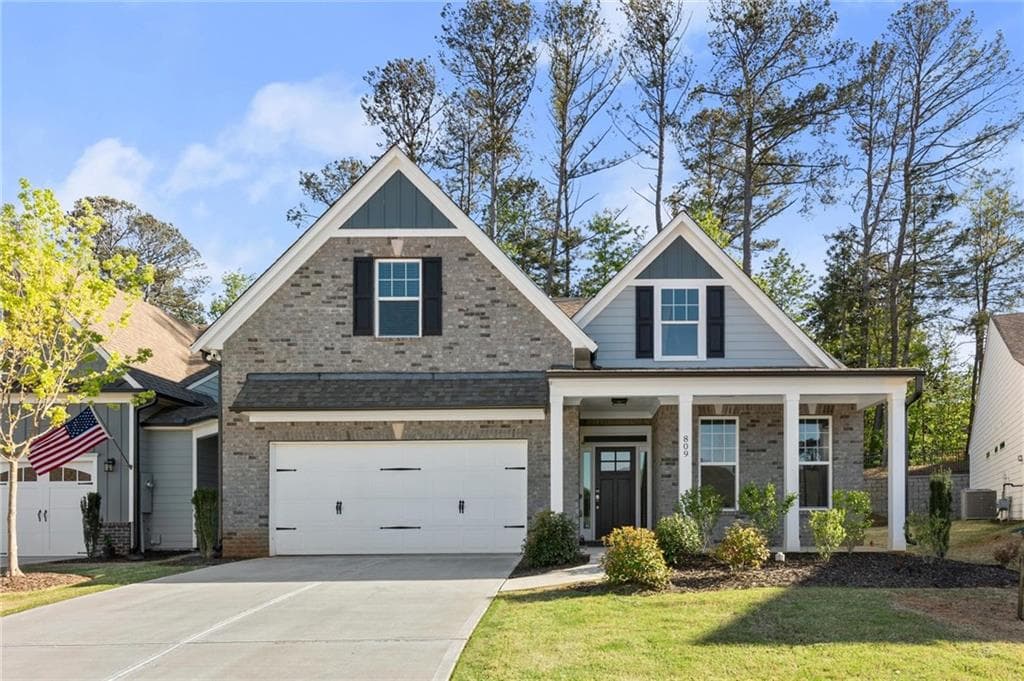 3 bedroom, 3 bathroom single family residence sold at 809 Kirby Drive, Woodstock, GA 30188