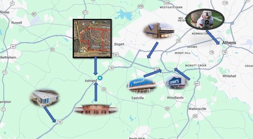 unimproved land for sale at 4611 MONROE Hwy - Hwy 78, Bogart, GA 30622 — photo 2