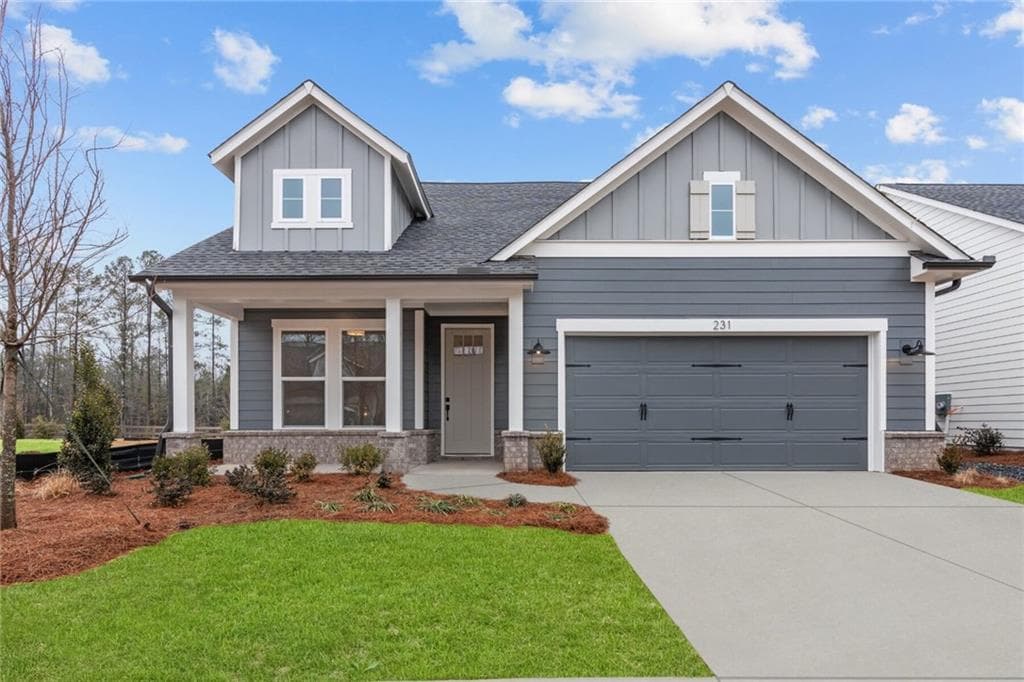 2 bedroom, 3 bathroom single family residence sold at 231 Strawberry Lane, Woodstock, GA 30189