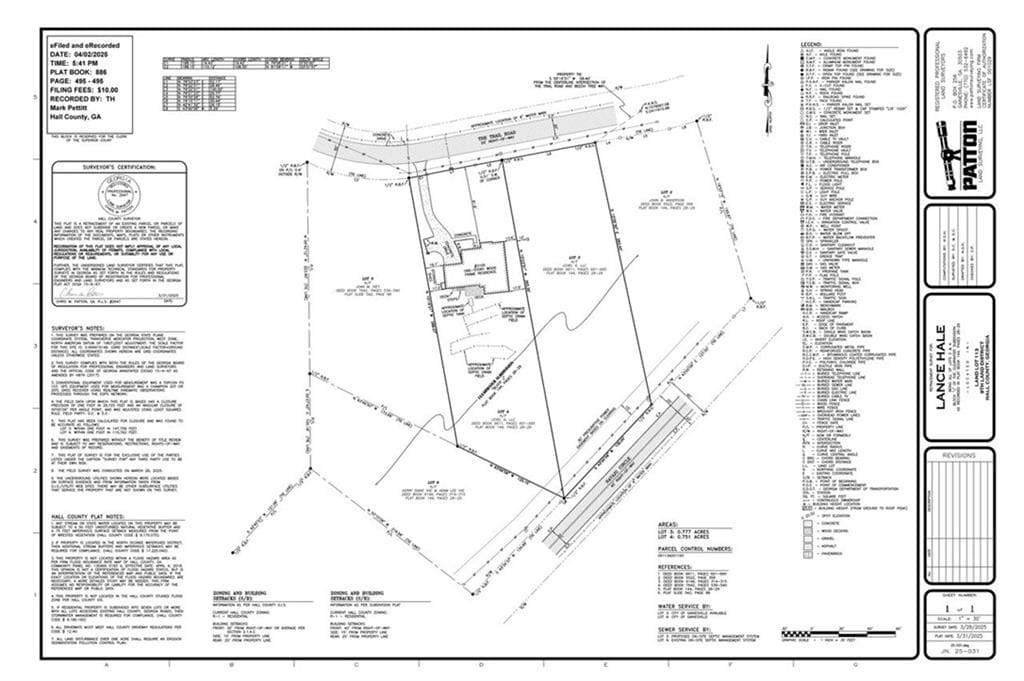 single family residence sold at 3105 THE TRAIL Road, Gainesville, GA 30501