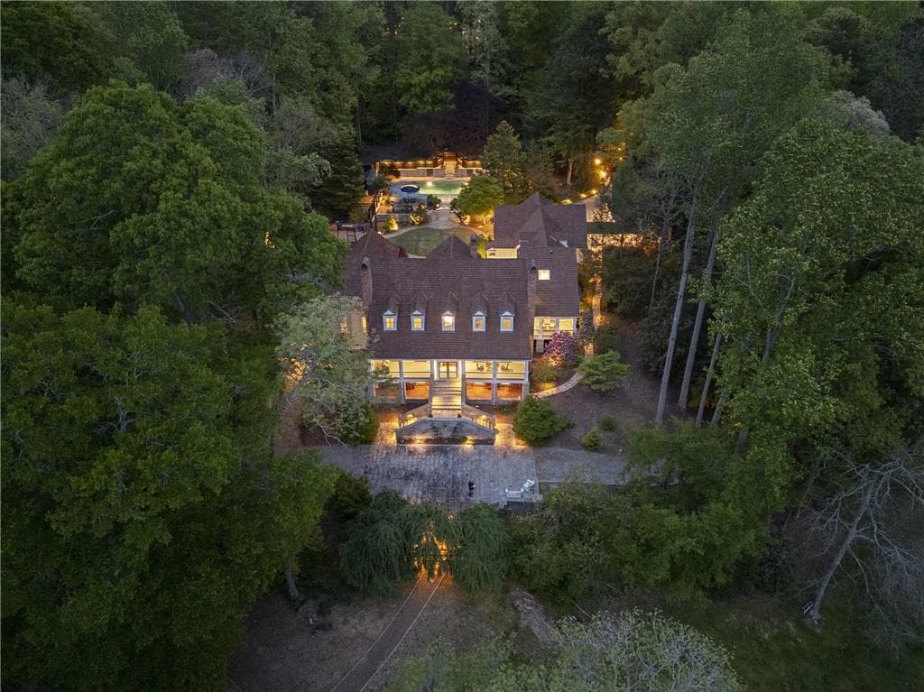 6 bedroom, 6 bathroom single family residence sold at 14840 E Bluff Road, Milton, GA 30004