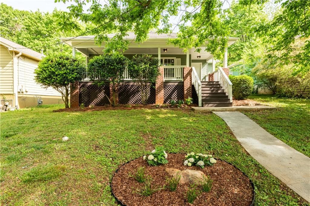 3 bedroom, 2 bathroom single family residence sold at 1412 Woodbine Avenue, Atlanta, GA 30317