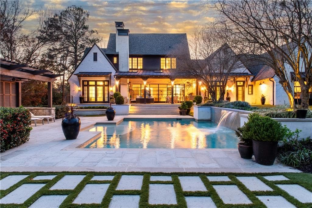 6 bedroom, 8 bathroom, 7,612 sq ft single family residence sold at 5495 Mount Vernon Parkway, Atlanta, GA 30327