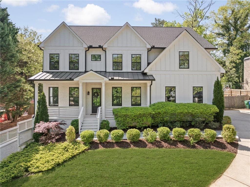 6 bedroom, 6 bathroom single family residence sold at 1395 Oconee Pass, Brookhaven, GA 30319