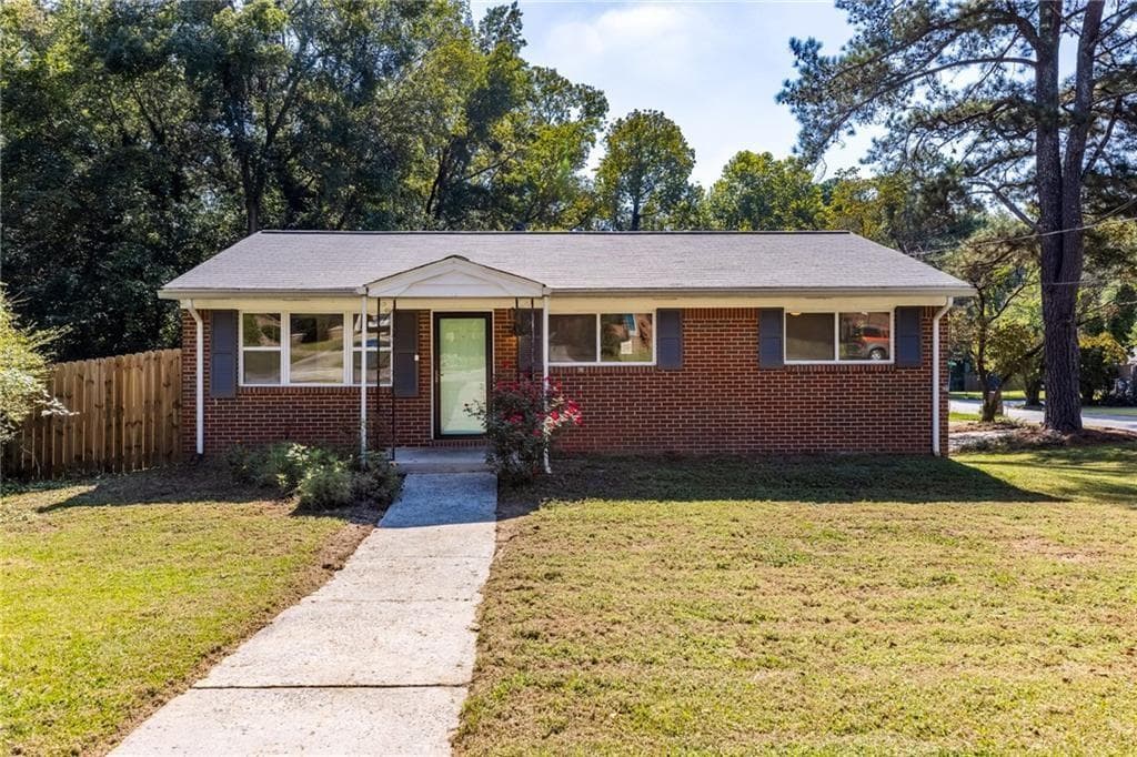 3 bedroom, 1 bathroom, 1,000 sq ft single family residence sold at 1661 Barrett Drive, Atlanta, GA 30318