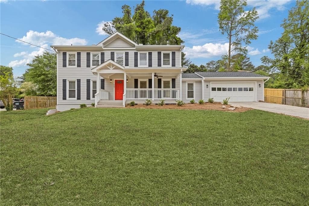 4 bedroom, 3 bathroom single family residence sold at 565 Deer Run, Lilburn, GA 30047