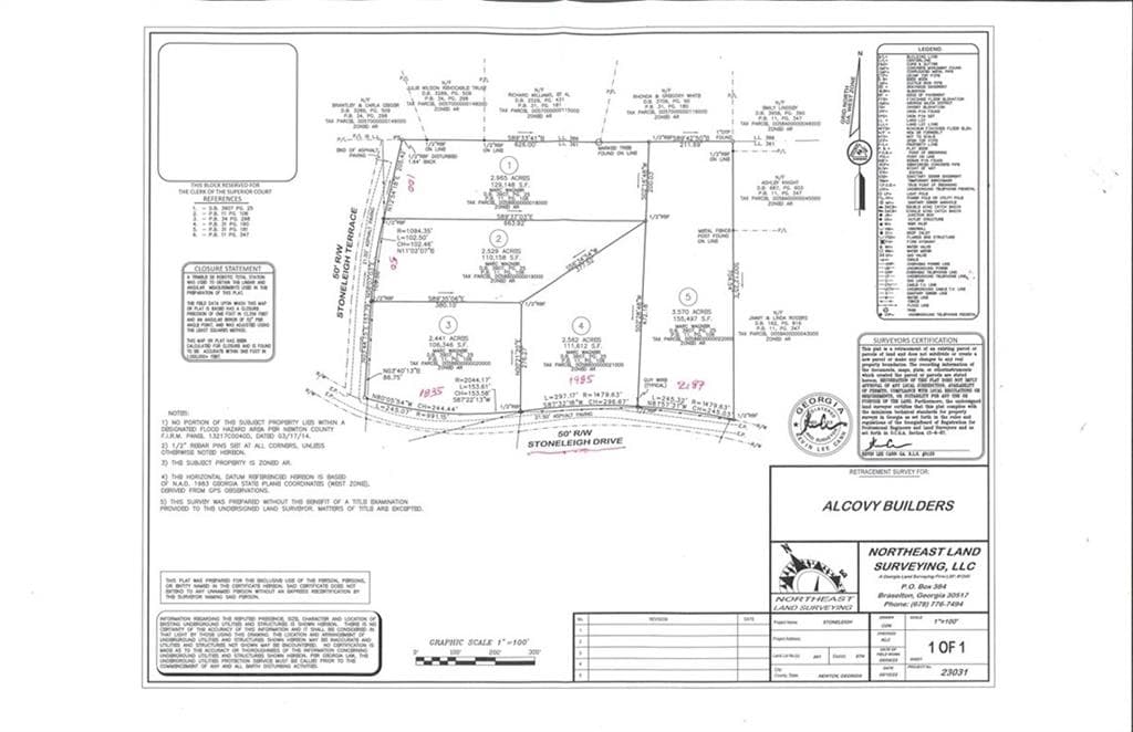 single family residence sold at 100 Stone Lea Terrace, Oxford, GA 30054