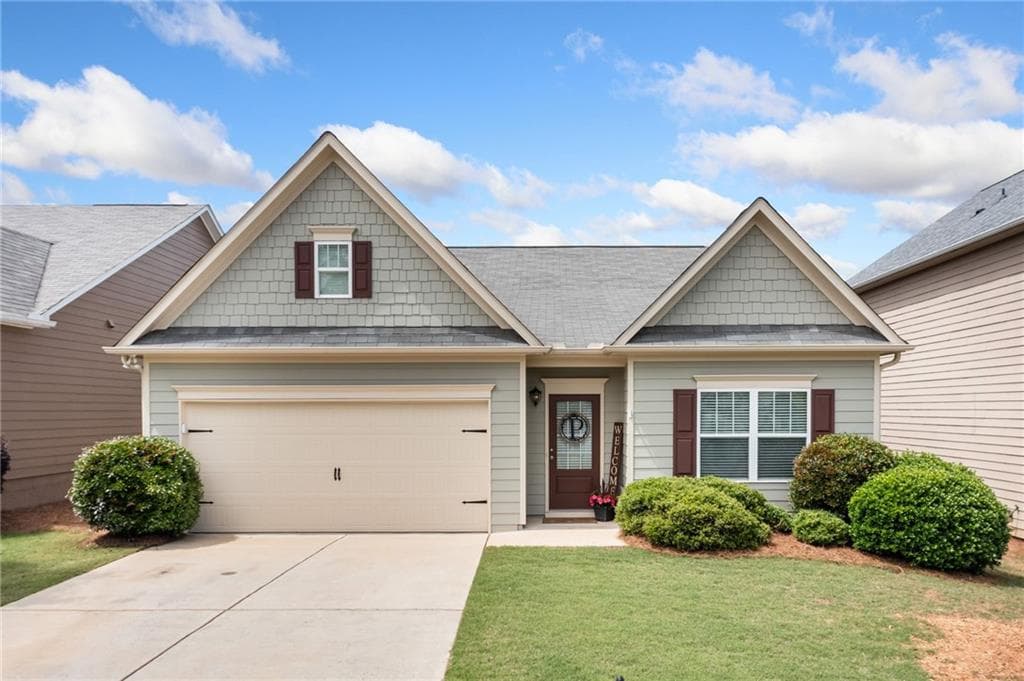 3 bedroom, 2 bathroom single family residence sold at 313 Rippling Drive, Ball Ground, GA 30107