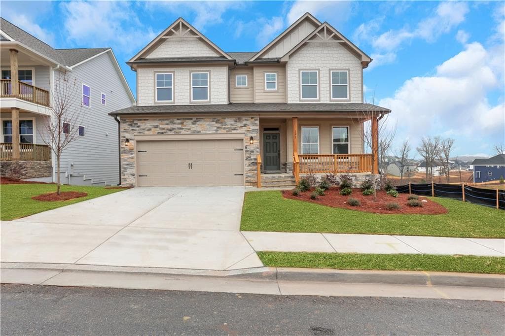 6 bedroom, 4 bathroom single family residence sold at 192 Candlewood Lane, Hoschton, GA 30548