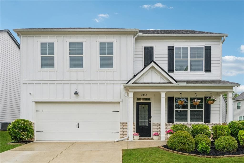 5 bedroom, 3 bathroom single family residence sold at 5669 Whistling Sparrow Lane, Flowery Branch, GA 30542