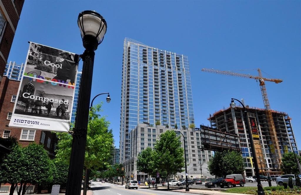 2 bedroom, 2 bathroom, 986 sq ft condominium sold at 855 Peachtree Street 3205, Atlanta, GA 30308