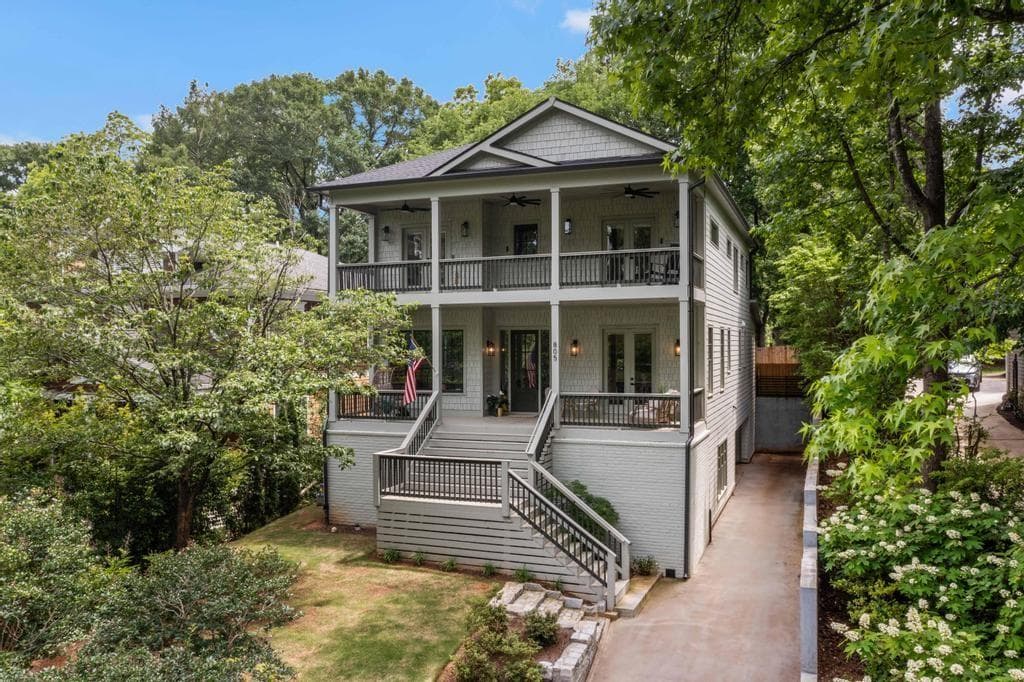 6 bedroom, 6 bathroom single family residence sold at 805 Ponce de Leon Terrace, Atlanta, GA 30306