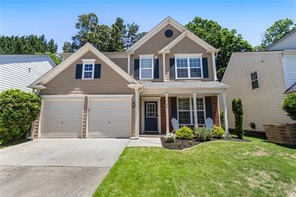 3 bedroom, 3 bathroom single family residence sold at 169 Wallnut Hall Circle, Woodstock, GA 30189