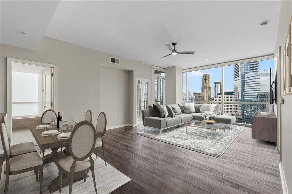 3 bedroom, 3 bathroom, 2,027 sq ft condominium sold at 3325 Piedmont Road 1801, Atlanta, GA 30305