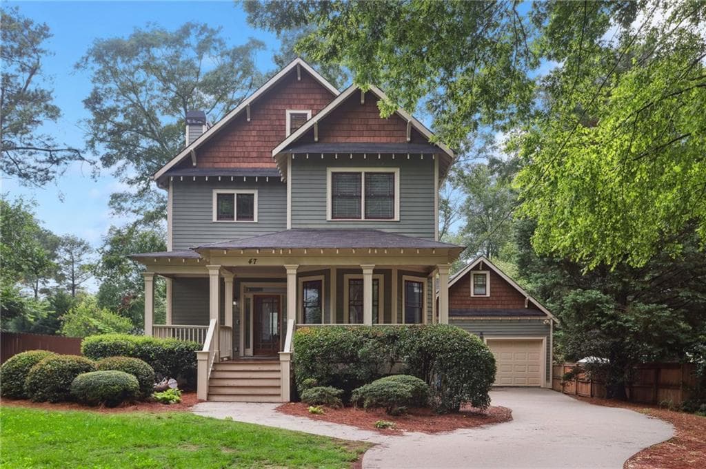 4 bedroom, 4 bathroom, 2,769 sq ft single family residence sold at 47 Oakridge Avenue, Atlanta, GA 30317