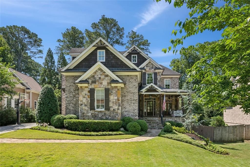 5 bedroom, 6 bathroom, 6,978 sq ft single family residence sold at 1589 Trentwood Place, Brookhaven, GA 30319