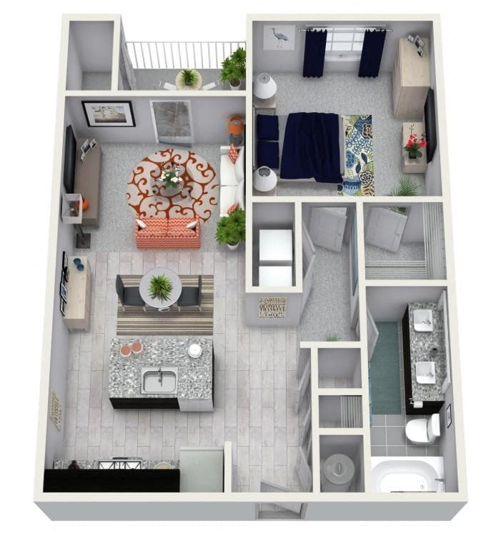 1 bedroom, 1 bathroom, 735 sq ft apartment for rent at 185 Cliftwood Drive 218, Sandy Springs, GA 30328 for $1,605 a month — photo 8