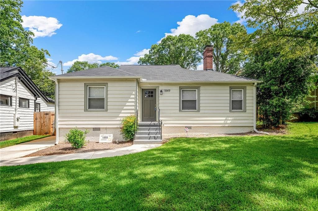 2 bedroom, 1 bathroom, 1,062 sq ft single family residence sold at 1849 Broad Avenue, Atlanta, GA 30344