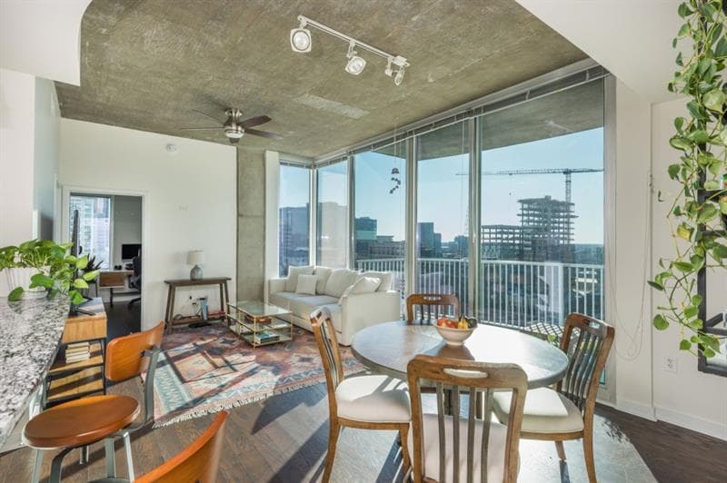 2 bedroom, 2 bathroom, 1,193 sq ft condominium sold at 860 Peachtree Street 1418, Atlanta, GA 30308