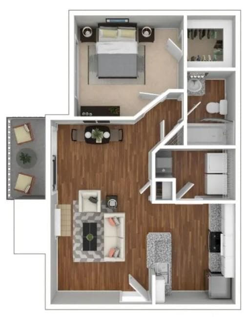1 bedroom, 1 bathroom, 650 sq ft apartment for rent at 1901 Briarcliff Road 1807, Atlanta, GA 30329 for $1,279 a month — photo 10