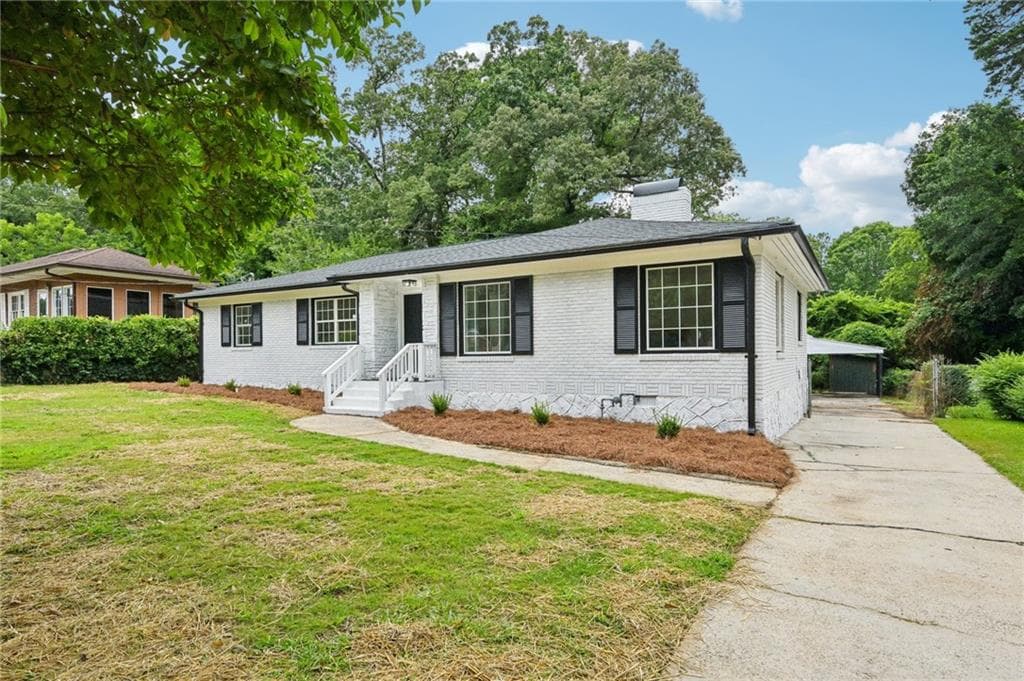 3 bedroom, 2 bathroom, 1,580 sq ft single family residence sold at 1343 Downs Drive, Atlanta, GA 30311