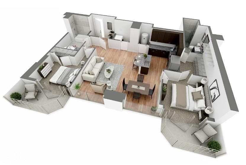 2 bedroom, 2 bathroom, 1,078 sq ft apartment for rent at 1163 W Peachtree Street 0714, Atlanta, GA 30309 for $2,679 a month — photo 10