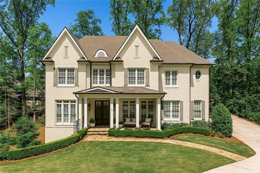 6 bedroom, 9 bathroom, 6,028 sq ft single family residence sold at 156 Lake Forrest Lane, Atlanta, GA 30342