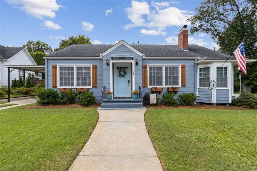 2 bedroom, 1 bathroom, 1,278 sq ft single family residence sold at 34 W Stephens Street, Winder, GA 30680