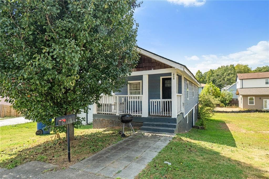2 bedroom, 1 bathroom, 736 sq ft single family residence sold at 406 Elm Street, Atlanta, GA 30314