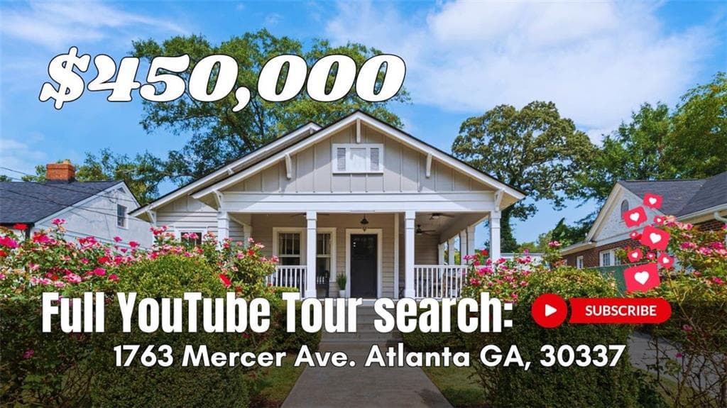 3 bedroom, 2 bathroom, 2,020 sq ft single family residence sold at 1763 Mercer Avenue, Atlanta, GA 30337