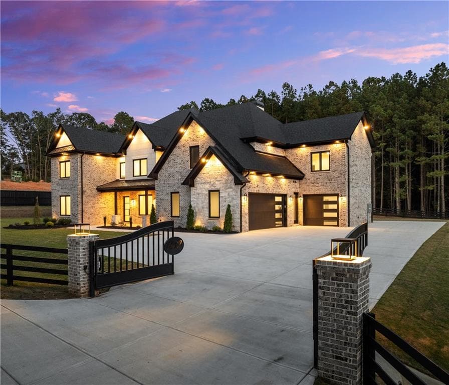 5 bedroom, 6 bathroom, 6,200 sq ft single family residence sold at 1682 Mineral Springs Road, Hoschton, GA 30548