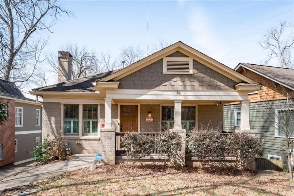 2 bedroom, 2 bathroom, 1,394 sq ft single family residence sold at 36 Warren Street, Atlanta, GA 30317