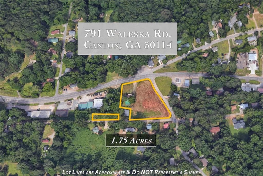 unimproved land for sale at 791 Waleska Road, Canton, GA 30114