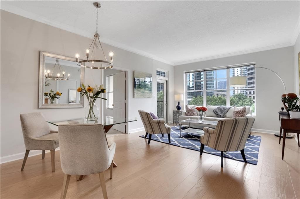 2 bedroom, 2 bathroom, 1,158 sq ft condominium sold at 1101 Juniper Street 619, Atlanta, GA 30309