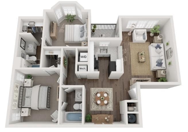 2 bedroom, 2 bathroom, 991 sq ft apartment for rent at 670 Thornton Road 0501, Lithia Springs, GA 30122 for $1,435 a month — photo 10