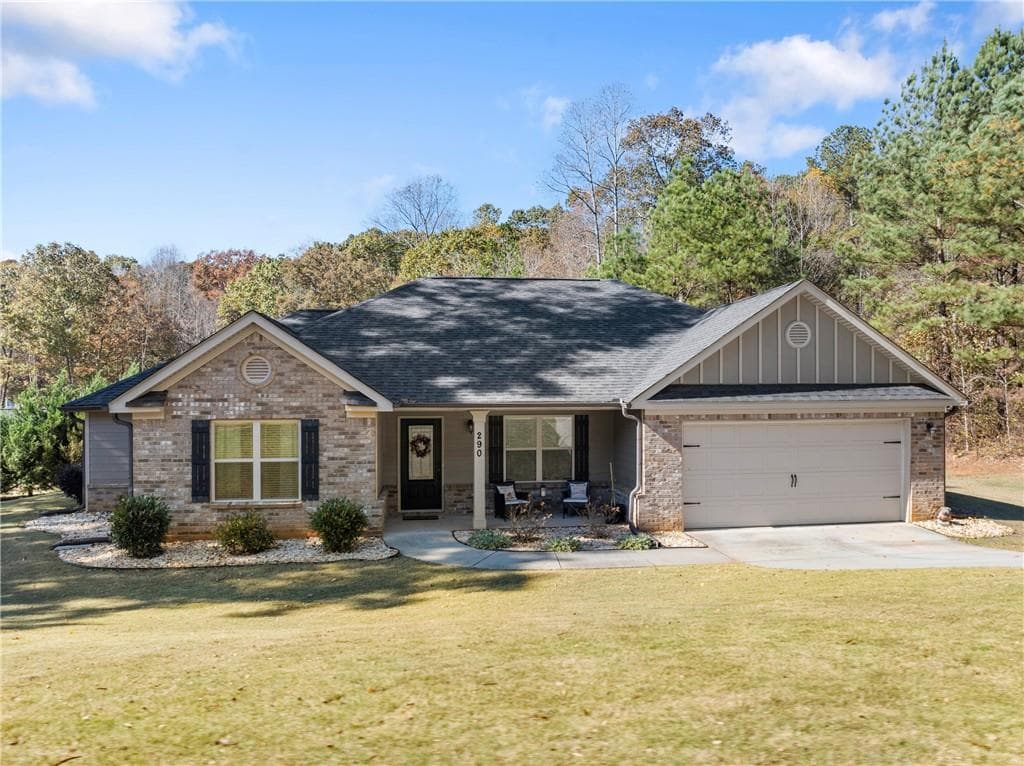 4 bedroom, 3 bathroom, 2,215 sq ft single family residence sold at 290 Emily Forest Way, Pendergrass, GA 30567