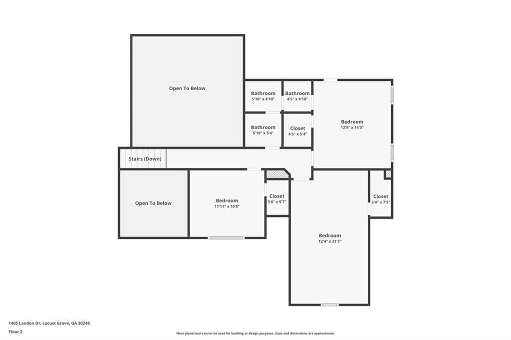 5 bedroom, 3 bathroom, 2,585 sq ft single family residence for sale at 1405 Landon Drive, Locust Grove, GA 30248 — photo 3