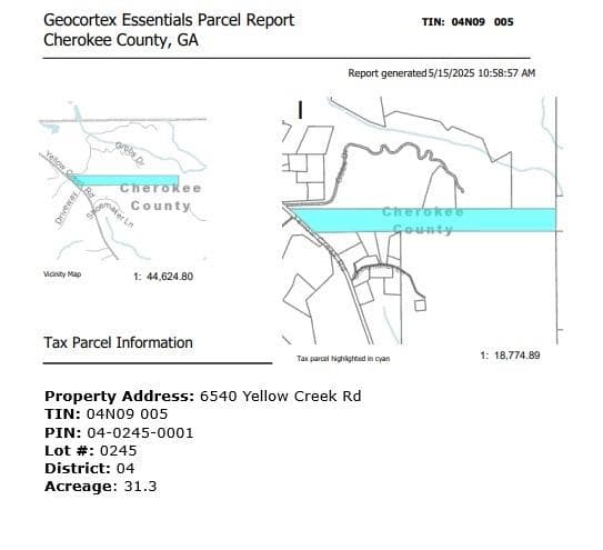 unimproved land for sale at 6540 Yellow Creek Road, Ball Ground, GA 30107 — photo 4