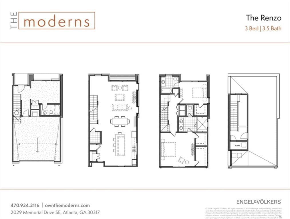 3 bedroom, 4 bathroom, 2,359 sq ft townhouse for sale at 2029 Memorial Drive 32, Atlanta, GA 30317 — photo 3