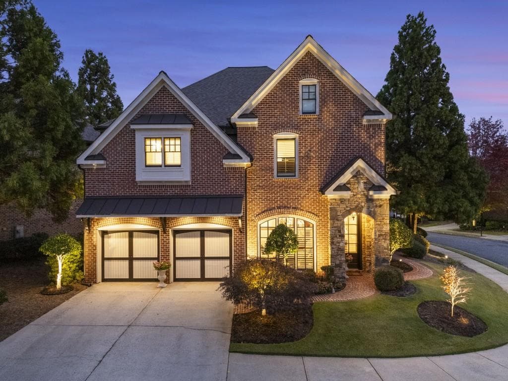 4 bedroom, 4 bathroom, 3,642 sq ft single family residence sold at 615 Society Street, Alpharetta, GA 30022